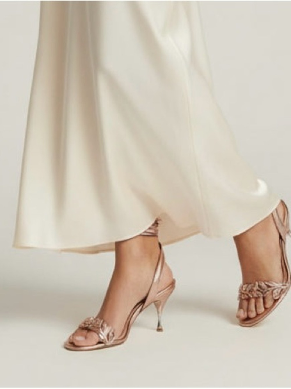 Marchesa Rose Gold Heels